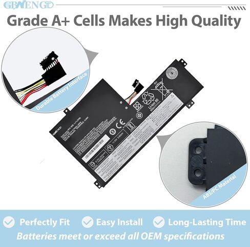 L17L3PB0 L17M3PB0 L17C3PG0 L18D3PG1 11.4V 42Wh/3685mAh بطارية الكمبيوتر المحمول لينوفو Chromebook 100e 300e 500e 500e-81ES 300e-81MB 100e-81ER 100e-81MA C340-11 سلسلة S340-14 100E in Kuwait