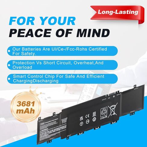 TI04XL 15.12V 55.67Wh M24563-005 استبدال بطارية الكمبيوتر المحمول لـ HP Envy 17 Envy 17-ch Series Notebook HSTNN-IB9T M24420-1D1 M24420-1C1 TI04055XL in Kuwait