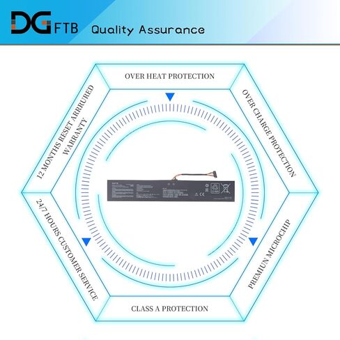 DGFTB C41N2311 Laptop Battery Replacement Compatible for ASUS ROG Ally X RC72LA RC72LA-ALLYX.Z1X, Ally 2nd Handheld Gaming Computer 4ICP6/42/111 15.56V 5000mAh/80Wh in Kuwait