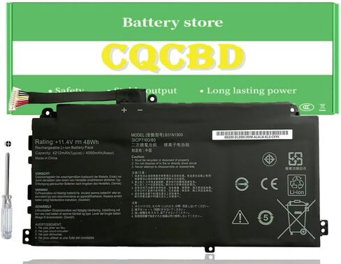 CQCBD B31N1909 0B200-03670000 بطارية الكمبيوتر المحمول ل Asus ExpertBook P2 P2451 P2451FA P2451FB P2451FB-1A P2451FB-EK P2451FB-EB P2451FA-EB0096R P2451FA-EB0354R P2451FB-EK5810T P2451FB-EK0053R in Kuwait