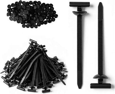 100 Pcs 2026 Upgraded Nylon Universal Cable Tie Buckle - Heavy Duty Push Mount Zip Ties for Car Bumper, Fender Liner & Splash Guard Repair - UV & Heat Resistant Snap-Fit Fastening Clips for Automotive in Kuwait