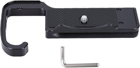 Dpofirs Camera Arrow Storage Case Baseplate, Aluminum Alloy QR Plate Handle with Dual Threaded 1/4 Inch 3/8 Inch Holes and Anti Slip Design for A7R5 A7M4 A7S3 A7M5 Camera in Kuwait