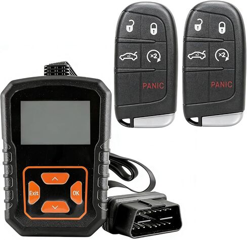 DIY Smart Key Fob Kit Replacement for Chrysler 300 Dodge Charger Journey 2011 2012 2013 2014 2015 2016 2017 Dodge Challenger 2015-2017 Keyless Entry M3N40821302 Simple Key OBD Tool for At Home in Kuwait
