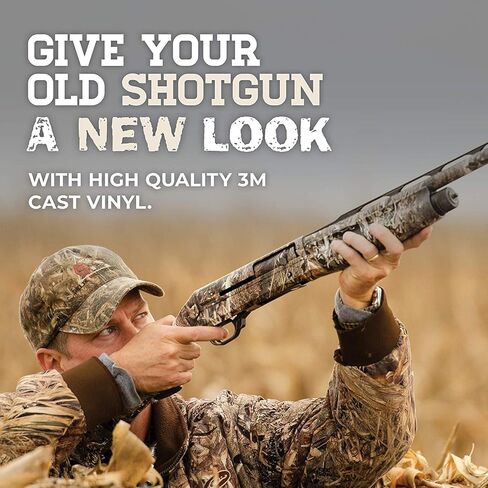 أغلفة أسلحة مموهة من Mossy Oak Graphics، لا تبهت، أغلفة فينيل مقطوعة مسبقًا، لمسة نهائية غير لامعة، بنادق أو بنادق، العديد من الأنماط in Kuwait