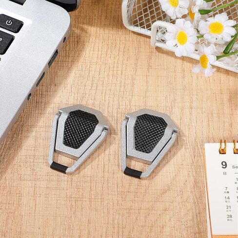 VALICLUD 2 Pcs Alloy Laptop Cooling Stand Adjustable Notebook PC Holder Portable Metal Computer Rack Silver Black for Desk Use in Kuwait