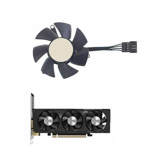 46MM GA51S2H DC12V Low Profile Graphics Card Fan for RTX 4060 OC - 4-Pin Connector in Kuwait