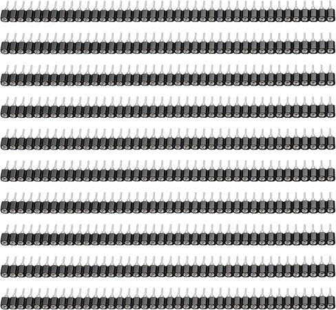10 Pcs Single Row Round Headers Machine Pin, Male Round Pin Header Strip Breakaway Headers Pins for PCB IC Crystal Socket in Kuwait