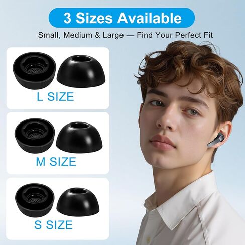 نصائح الأذن لسماعات Samsung Galaxy Buds 4 Pro وBuds3 Pro - أطراف سماعات أذن من السيليكون الناعم، نصائح بديلة لسماعات Galaxy Buds 3 Pro وBuds 4 Pro - SML in Kuwait
