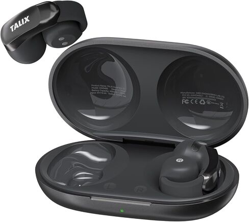 TALIX AuraHalo G1 Open-Ear Earbuds, True Wireless Clip-On Headphones with 4 Mic, 13.4mm Dynamic Drivers, Clear Calls, Bluetooth 5.3 Ear Buds for Commute/Office/Workout, Grey in Kuwait