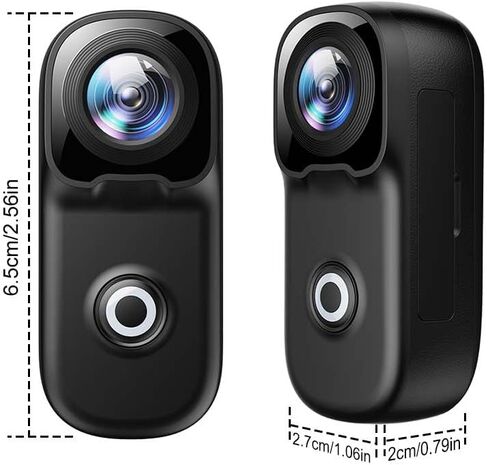 MZ02 4K WiFi Action Camera, Mini Thumb Camera with Waterproof Case, HD Sports Video Recorder for Cycling, Travel, Vlogging, Outdoor Adventures and Underwater Use in Kuwait