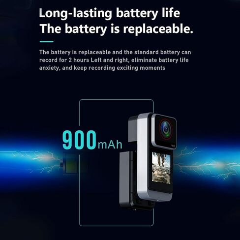كاميرا LICAEVEY 4K Action، زاوية واسعة 150 متر 30 متر تحت الماء واي فاي شاشة تعمل باللمس تثبيت الصورة الإلكترونية، مع حافظة مقاومة للماء وتطبيق الهاتف المحمول، لركوب الدراجات والتزلج والغوص وركوب الأمواج in Kuwait