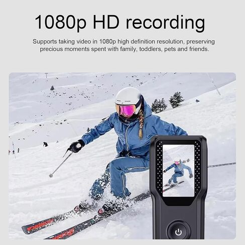 كاميرا صغيرة للجسم، كاميرا أكشن قابلة للارتداء بدقة 1080 بكسل فل اتش دي، تسجيل بوف 4K كاميرات أكشن صغيرة للجسم بوف كام، لركوب الدراجات في الهواء الطلق in Kuwait