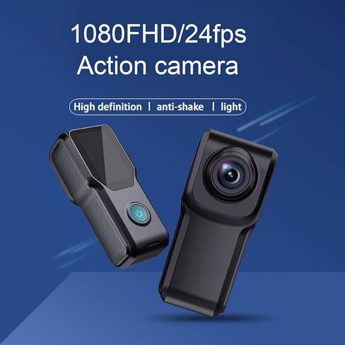 كاميرا صغيرة للجسم، كاميرا أكشن قابلة للارتداء بدقة 1080 بكسل فل اتش دي، تسجيل بوف 4K كاميرات أكشن صغيرة للجسم بوف كام، لركوب الدراجات في الهواء الطلق in Kuwait