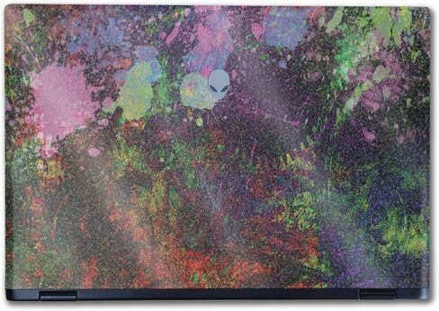 Glossy Glitter Laptop Skin Compatible with Alienware M16 R2 (2024) - Paint Drip - Premium 3M Vinyl Protective Wrap Decal Cover - Easy to Apply | Crafted in The USA by MightySkins in Kuwait