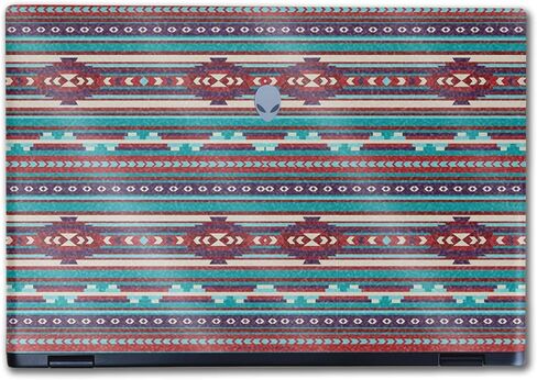 Glossy Glitter Laptop Skin Compatible with Alienware M16 R2 (2024) - Southwest Stripes - Premium 3M Vinyl Protective Wrap Decal Cover - Easy to Apply | Crafted in The USA by MightySkins in Kuwait