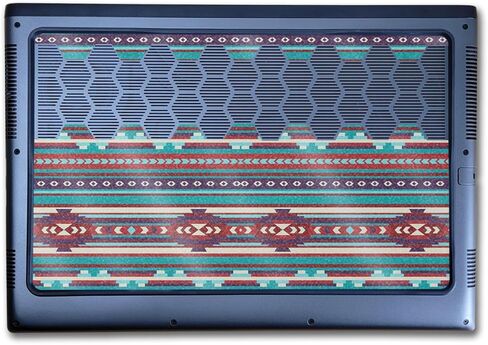 Glossy Glitter Laptop Skin Compatible with Alienware M16 R2 (2024) - Southwest Stripes - Premium 3M Vinyl Protective Wrap Decal Cover - Easy to Apply | Crafted in The USA by MightySkins in Kuwait