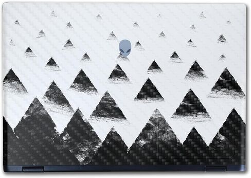 Carbon Fiber Laptop Skin Compatible with Alienware M16 R2 (2024) - Black Hills - Premium 3M Vinyl Protective Wrap Decal Cover - Easy to Apply | Crafted in The USA by MightySkins in Kuwait