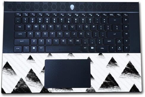 Carbon Fiber Laptop Skin Compatible with Alienware M16 R2 (2024) - Black Hills - Premium 3M Vinyl Protective Wrap Decal Cover - Easy to Apply | Crafted in The USA by MightySkins in Kuwait