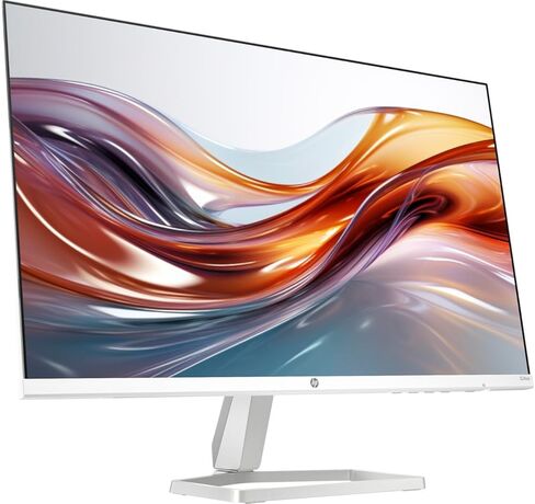 شاشة HP 24 بوصة FHD IPS (1920x1080) مع حزمة مكبرات الصوت مع قاعدة Docztorm، معدل تحديث 100 هرتز، 1x HDMI، VGA، خالية من الوميض، مضادة للتوهج، مثالية للمنزل والأعمال، أبيض/فضي (2026 أحدث طراز) in Kuwait