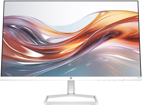 شاشة HP 24 بوصة FHD IPS (1920x1080) مع حزمة مكبرات الصوت مع قاعدة Docztorm، معدل تحديث 100 هرتز، 1x HDMI، VGA، خالية من الوميض، مضادة للتوهج، مثالية للمنزل والأعمال، أبيض/فضي (2026 أحدث طراز) in Kuwait