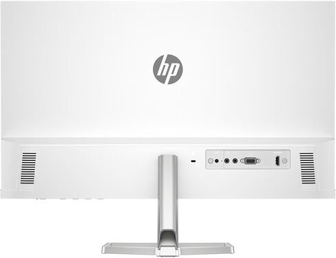 شاشة HP 24 بوصة FHD IPS (1920x1080) مع حزمة مكبرات الصوت مع قاعدة Docztorm، معدل تحديث 100 هرتز، 1x HDMI، VGA، خالية من الوميض، مضادة للتوهج، مثالية للمنزل والأعمال، أبيض/فضي (2026 أحدث طراز) in Kuwait