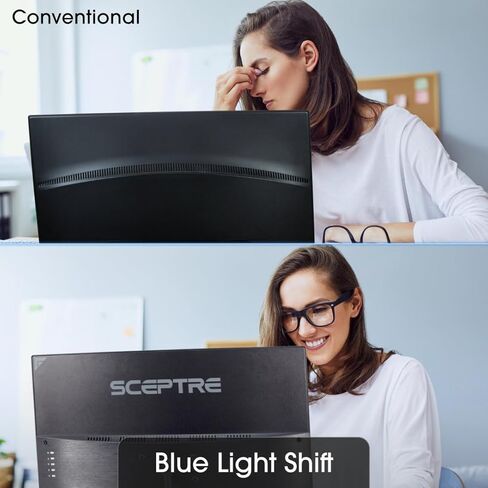 شاشة Sceptre مقاس 27 بوصة IPS 2K QHD 2560 x 1440 75 هرتز Edgeless DisplayPort HDMI مكبرات صوت مدمجة باللون الأسود in Kuwait