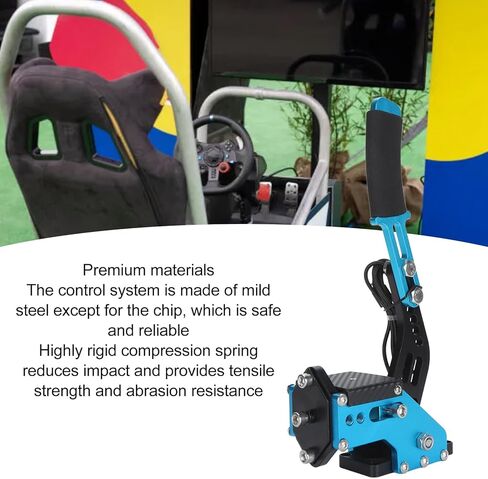 Professional 16 Bit USB Hand Brake PC Racing Game for G27 G29 G920 G923 T500 T300 FanatecoSW LFS Straight Rally Simulation Hand Brake Plate (BLUE) in Kuwait