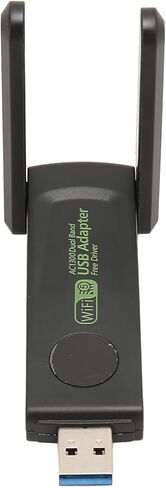 Keenso 1300Mbps Dual Band USB Network Adapter with Dual Antenna for Stable Signal, Ideal for Gaming and Streaming on 8 in Kuwait