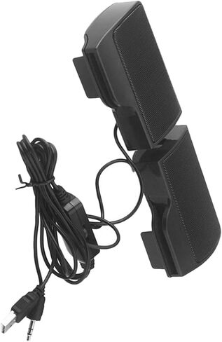 مكبر صوت USB للكمبيوتر المكتبي مع مشبك، مكبر صوت محمول يعمل بمنفذ USB لأجهزة الكمبيوتر المحمول والشاشة، ملحق صوتي صغير الحجم للمكتب متوافق مع جهد DC3.00 in Kuwait