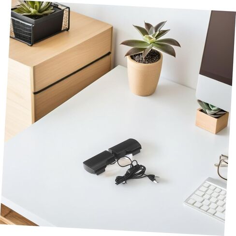 مكبر صوت USB للكمبيوتر المكتبي مع مشبك، مكبر صوت محمول يعمل بمنفذ USB لأجهزة الكمبيوتر المحمول والشاشة، ملحق صوتي صغير الحجم للمكتب متوافق مع جهد DC3.00 in Kuwait
