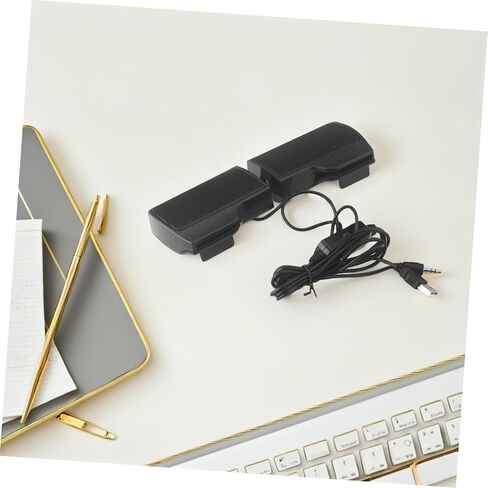 مكبر صوت USB للكمبيوتر المكتبي مع مشبك، مكبر صوت محمول يعمل بمنفذ USB لأجهزة الكمبيوتر المحمول والشاشة، ملحق صوتي صغير الحجم للمكتب متوافق مع جهد DC3.00 in Kuwait
