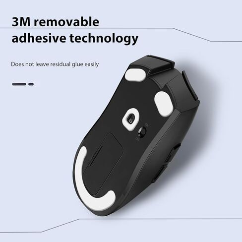 2 Sets Viper V3 Wireless Ice Mouse Skates, PTFE Replacement Feet Compatible with Razer Viper V3 Wireless Gaming Mouse Gaming Mouse, Smooth Durable Upgrade Skates Pad (0.7mm/White) in Kuwait