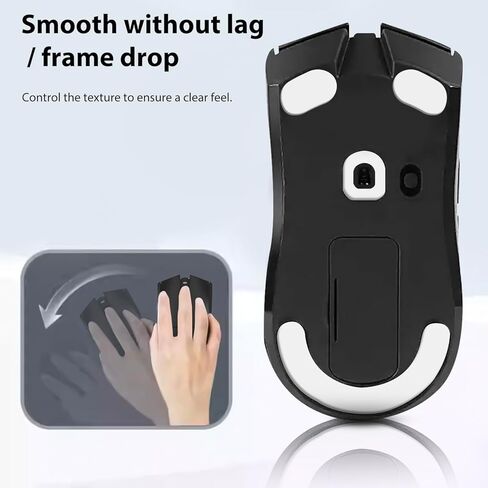 2 Sets Viper V3 Wireless Ice Mouse Skates, PTFE Replacement Feet Compatible with Razer Viper V3 Wireless Gaming Mouse Gaming Mouse, Smooth Durable Upgrade Skates Pad (0.7mm/White) in Kuwait