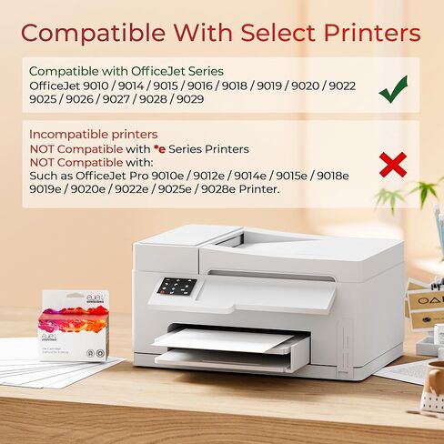 ejet 962 XL لخراطيش الحبر HP 962XL مجموعة استبدال لخراطيش الحبر HP 962 HP962XL Work for Office Jet Pro 9010 9015 9025 9020 9018، 962XL أسود و962 حزمة كومبو ملونة، 4 عبوات in Kuwait