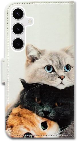 Bcov Case for Galaxy S26,Cute Brown Cat Leather Flip Phone Case Wallet Cover with Card Slot Holder Kickstand Case for Samsung Galaxy S26 in Saudi Arabia
