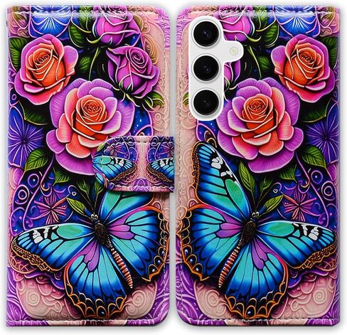 Bcov Case for Galaxy S26,Cute Brown Cat Leather Flip Phone Case Wallet Cover with Card Slot Holder Kickstand Case for Samsung Galaxy S26 in Saudi Arabia