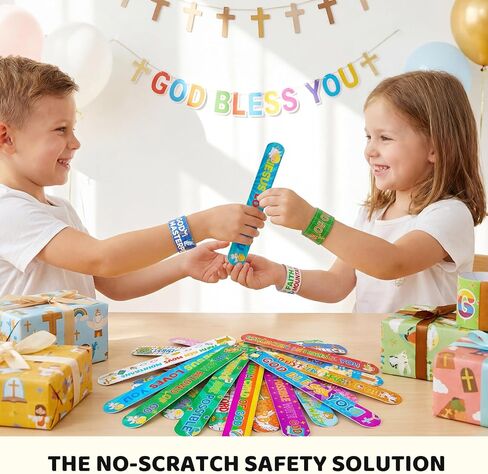 MCPINKY 64PCS Valentines Day Slap Bracelets, Slap Wristbands Assorted Red Valentines Day Snap Bands for Valentine's Day Party Favors Kids Class Rewards in Saudi Arabia