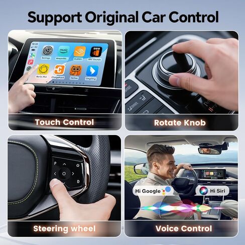 Carlinkit Mini Ultra 3 Wireless CarPlay Adapter, Wireless Android Auto Adapter, Convert OEM Wired to Wireless Dongle, USB-A/C Plug & Play, Auto-Connect, OTA Upgrade, Orange in Kuwait