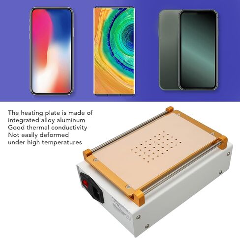 7" LCD Separator Machine, Mobile Phone Screen Repair Tool, 550W Fast Heating, LED Digital Display, Alloy Plate, 0-350C, Vacuum Fixation, 4 Clamps in Kuwait