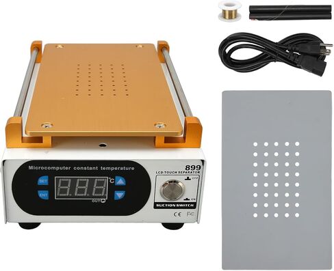 7" LCD Separator Machine, Mobile Phone Screen Repair Tool, 550W Fast Heating, LED Digital Display, Alloy Plate, 0-350C, Vacuum Fixation, 4 Clamps in Kuwait