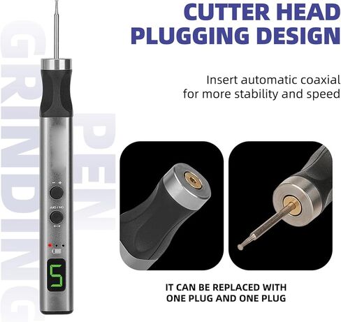 Cordless Rotating Tool, 5 Speed Electric Grinder Kit with 7 Accessories and Type C Charging, for Polishing Cutting Grinding Cell Phone Tablet Laptop PCB Circuit Board Repair in Kuwait