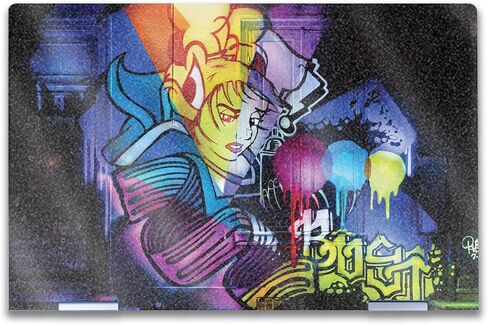 Glossy Glitter Laptop Skin Compatible with HP Envy x360 14" (2023) - Midnight Mischief - Premium 3M Vinyl Protective Wrap Decal Cover - Easy to Apply | Crafted in The USA by MightySkins in Kuwait