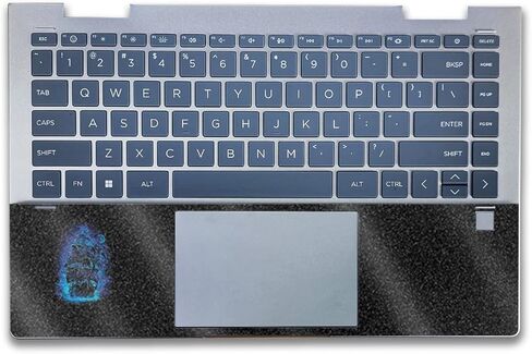 Glossy Glitter Laptop Skin Compatible with HP Envy x360 14" (2023) - Pirate Storm - Premium 3M Vinyl Protective Wrap Decal Cover - Easy to Apply | Crafted in The USA by MightySkins in Kuwait
