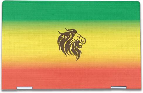غلاف كمبيوتر محمول متوافق مع HP Envy x360 15.6" (2023) - Rasta Lion - غطاء لاصق واقٍ من الفينيل الفاخر 3M - سهل الاستخدام | صُنع في الولايات المتحدة الأمريكية بواسطة MightySkins in Kuwait