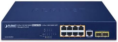 GS-4210-8P2S إيثرنت - 8 * 10/100 / 1000T 802.3at PoE Port + 2 * 100/1000X SFP Port، مفتاح مُدار (كوكب) in Kuwait