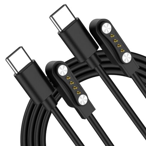شاحن مغناطيسي من Meliya مكون من قطعتين لمسجل الصوت PLAUD Note AI، كابل شحن USB-C بديل لمسجل الصوت PLAUD Note (3.3 قدم/100 سم) in Kuwait