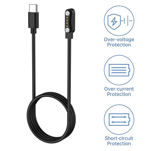 شاحن مغناطيسي من Meliya مكون من قطعتين لمسجل الصوت PLAUD Note AI، كابل شحن USB-C بديل لمسجل الصوت PLAUD Note (3.3 قدم/100 سم) in Kuwait