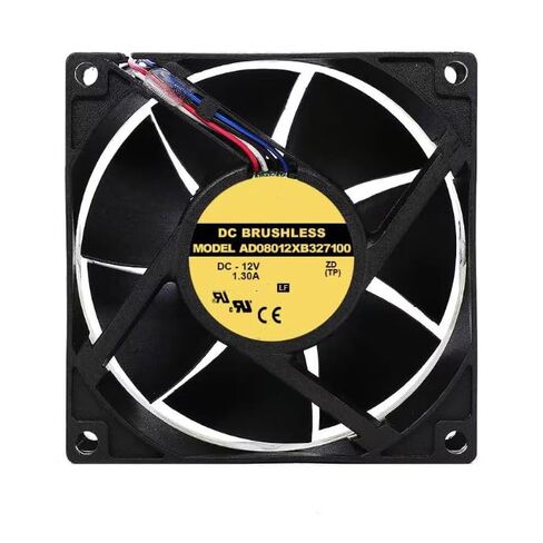 AD08012XB327100 DC 12V 1.3A 80x80x32mm مروحة تبريد 4 أسلاك in Kuwait