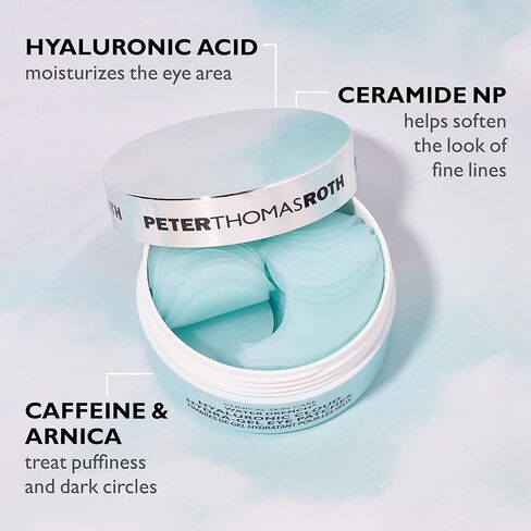 Peter Thomas Roth | Water Drench Hyaluronic Cloud Hydra-Gel Eye Patches | Hyaluronic Acid Under-Eye Patches for Fine Lines, Wrinkles and Puffiness in Kuwait