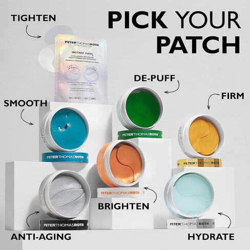 Peter Thomas Roth | Water Drench Hyaluronic Cloud Hydra-Gel Eye Patches | Hyaluronic Acid Under-Eye Patches for Fine Lines, Wrinkles and Puffiness in Kuwait